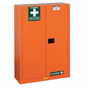 JUSTRITE Cabinet Emerg. Preparedness 65x43x18 In., 20H145