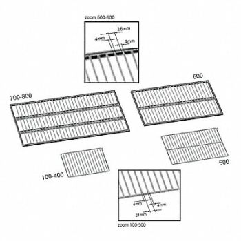 MEMMERT Grid Shelf 500 Model Size, 20H899