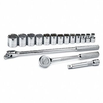 SK PROFESSIONAL TOOLS Skt Wrch St Chrm 12Pt 7/16-1 1/4 in, 20J994