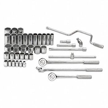 SK PROFESSIONAL TOOLS Skt Wrch St Chrm 12Pt 3/8 - 1 1/2 in, 20J997