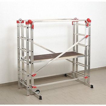 HAILO Portable Scaffold 330 lb Aluminum, 20JJ97