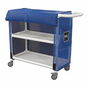 ROYAL BASKET TRUCKS PVC Linen Cart Blue 300 lb., 20JK34