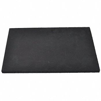 GRAINGER APPROVED Polyethylene Sheet L 4 ft Black, 20JL54