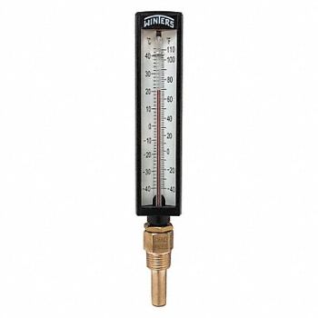 WINTERS Thermometer Analog 30-300 deg 1/2in NPT, 20JN63