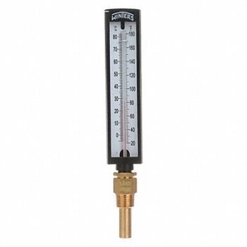 WINTERS Thermometer Analog 20 to 80 deg 1/2in, 20JN58