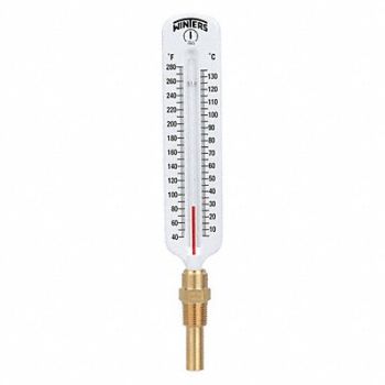 WINTERS Thermometer Analog -40-280 deg 1/2in NPT, 20JN86