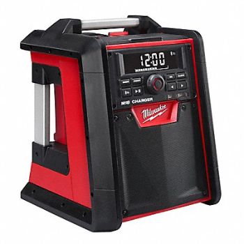 MILWAUKEE Jobsite Charger Radio Cordless AM, 20JX70