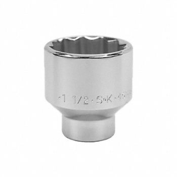 SK PROFESSIONAL TOOLS Socket Steel Chrome 1 1/2 in, 20K047
