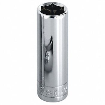 SK PROFESSIONAL TOOLS Socket Steel Chrome 7/16 in, 20K359