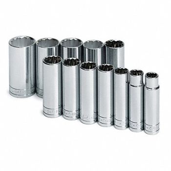 SK PROFESSIONAL TOOLS Skt St Chrm 1/2-1 1/8 in 12Pt, 20K405