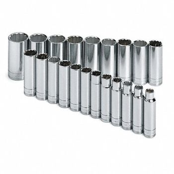 SK PROFESSIONAL TOOLS Skt St Chrm 1/4-1 in 12Pt, 20K408