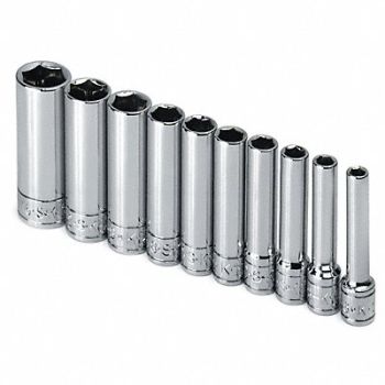 SK PROFESSIONAL TOOLS Socket Set 1/4 in SAE 6-Point, 20K429
