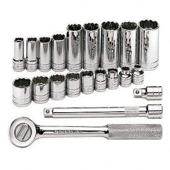 SK PROFESSIONAL TOOLS Skt Wrch St Chrm 12Pt 1/4 - 7/8 in, 20K450