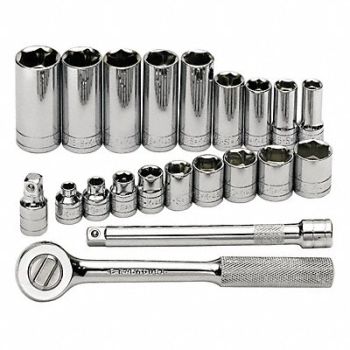 SK PROFESSIONAL TOOLS Skt Wrch St Chrm 6Pt 1/4 - 7/8 in, 20K452