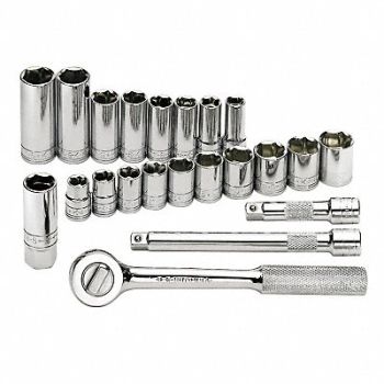 SK PROFESSIONAL TOOLS Skt Wrch St Chrm 6Pt 10 - 19 mm, 20K455