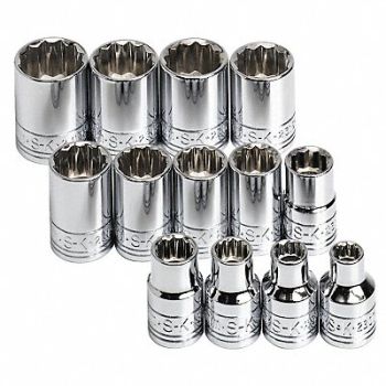 SK PROFESSIONAL TOOLS Skt St Chrm 10-19 mm 6Pt, 20K476