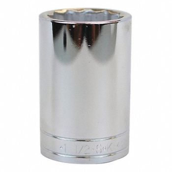 SK PROFESSIONAL TOOLS Socket Steel Chrome 1 1/2 in, 20K492