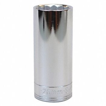 SK PROFESSIONAL TOOLS Socket Steel Chrome 26 mm, 20K506
