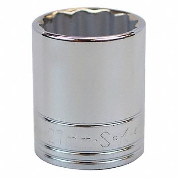 SK PROFESSIONAL TOOLS Socket Steel Chrome 27 mm, 20K547