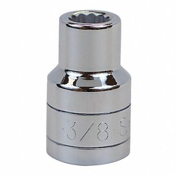 SK PROFESSIONAL TOOLS Socket Steel Chrome 3/8 in, 20K550