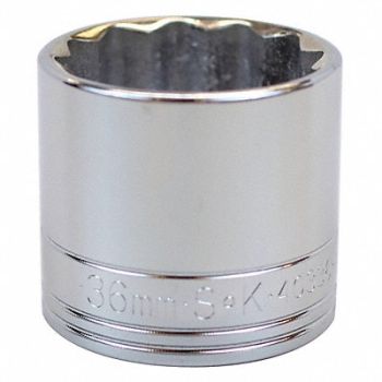 SK PROFESSIONAL TOOLS Socket Steel Chrome 36 mm, 20K554