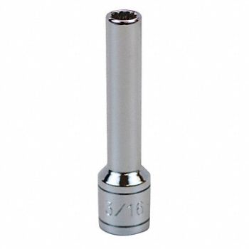 SK PROFESSIONAL TOOLS Socket Steel Chrome 3/16 in, 20K576