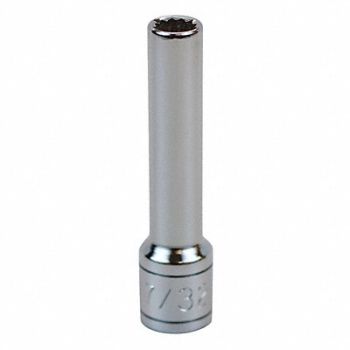 SK PROFESSIONAL TOOLS Socket Steel Chrome 7/32 in, 20K577