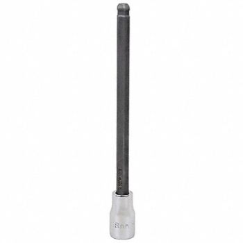 SK PROFESSIONAL TOOLS Socket Bit Steel 3/8 in TpSz 8 mm, 20K662