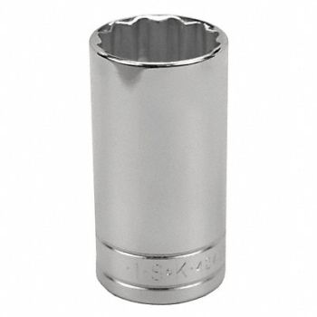 SK PROFESSIONAL TOOLS Socket Steel Chrome 1 in, 20K667