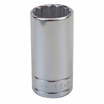 SK PROFESSIONAL TOOLS Socket Steel Chrome 15/16 in, 20K669