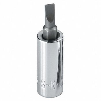SK PROFESSIONAL TOOLS Socket Bit Steel 1/4 in TpSz 1/4 in, 20K783