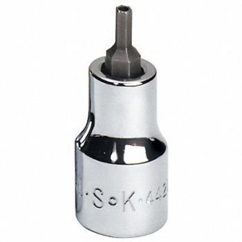 SK PROFESSIONAL TOOLS Socket Bit Steel 3/8 in TpSz 9/64 in, 20K836