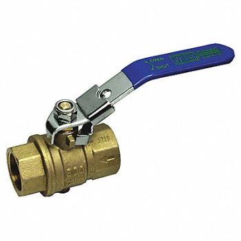 GRAINGER APPROVED Brass Ball Valve Inline FNPT 1, 20K897