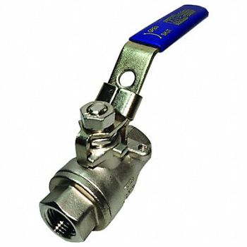GRAINGER APPROVED SS Ball Valve FNPT 1, 20K957