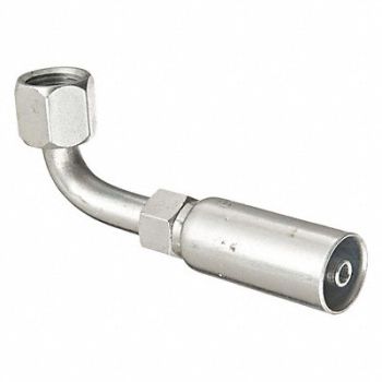KURT Crimp Fitting 90 Degrees Elbow 1/4 ID, 55RT38