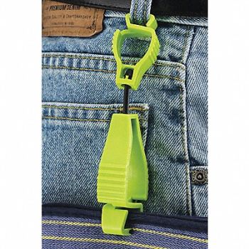Glove Guard Clip Lime Green Blank, 20KH54
