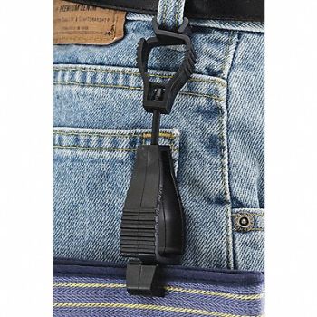 Glove Guard Clip Black Blank, 20KH57