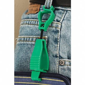 Glove Guard Clip Green Blank, 20KH58
