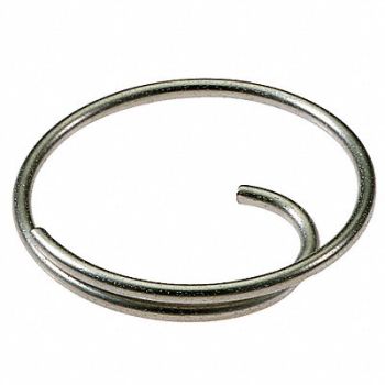 LUCKY LINE PRODUCTS Key Ring Steel Silver PK50, 20KR25