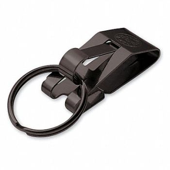 LUCKY LINE PRODUCTS Key Chain Steel Black PK10, 20KR29