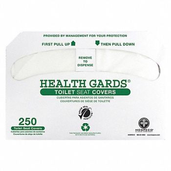HOSPECO Toilet Seat Cover 250 White PK10, 20LE13