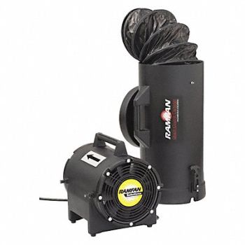 RAMFAN Conf.Sp.Fan w/duct Ex-Prf 8In 1/4HP 230V, 20LP10