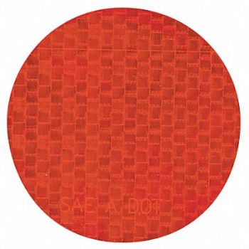 INCOM MANUFACTURING Floor Tape Red 3 inx3 in Circle PK50, 20LP81