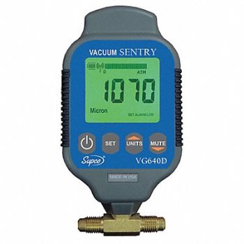 SUPCO Vacuum Gauge Digital 0 to 19000 Microns, 20LR01