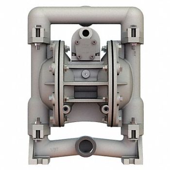 VERSA-MATIC Dbl DiaphPmp NPT PTFE/SSteel 3/8in 49gpm, 20LR30