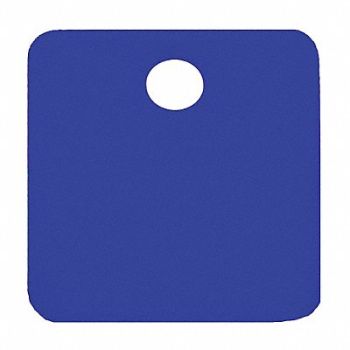 C.H. HANSON Blank Tag Aluminum 2in H 2in W Blue PK5, 20LR84