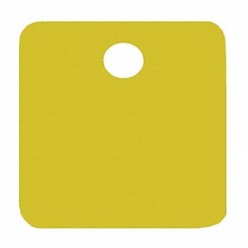 C.H. HANSON Blank Tag Aluminum 2in H 2in W Gold PK5, 20LR85