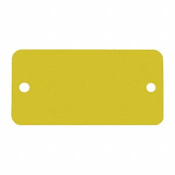 C.H. HANSON Blank Tag Aluminum 2in H 4in W Gold PK5, 20LT01