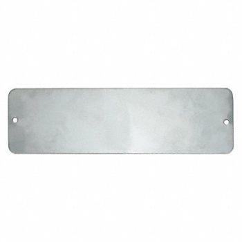C.H. HANSON Blank Tag SS 2in H 6in W Silver PK5, 20LT13