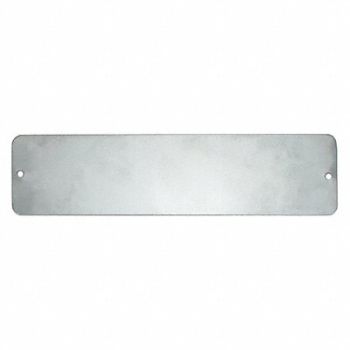 C.H. HANSON Blank Tag SS 2in H 8in W Silver PK5, 20LT14